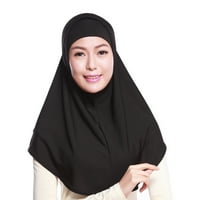 Ženske čvrste boje Amira Jersey Musliman Hijab Mekani pamuk Stretch Head SC