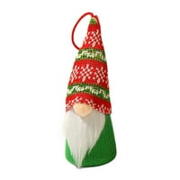Popvcly Santa Claus Božićna lutka Sretan božićni ukrasi za kućni vinski božićni ukrasi Xmas Tree Decor