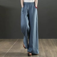 Efsteb ženske hlače sa džepovima Udobne trendi vrećaste hlače Ležerne prilike elastične hlače Hlače