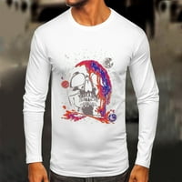 Košulje za muškarca Ležerne prilike Jesen zimski dugi rukav O vrat 3D tiskane majice za majice za muškarce