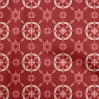 Onuone viskoznog dresa crvena tkanina Geometrijska šivaća materijala za ispis tkanine sa dvorištem širom