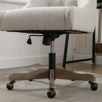 Okretna uredska stolica, modernu posteljinu tapecirana okretna stolica za tapaciranje sa kotačima i
