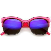 Sunglassla - Bold Colorful poluokvir dvotomirani umetci ogledali su sunčane naočale