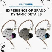 Pro Metal Earphones 1BA + 1DD hibridna tehnologija HiFi bas uši u ušima u slušalicama u uhu Sportske
