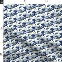 Plišani minky baca, 50 70 - sićušni valovi japanski val ispisuje prekrivač od kašičice
