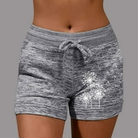 Fnochy kratke hlače za žene čišćenje kratkih hlača jedna modna joga gamaše fitness terenday dame tiskane