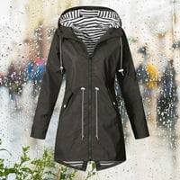 Dyegold kiša za žene dame kaputi s kapuljačom kaputi za kišni jakne za žene vodootporna jakna za prekidač
