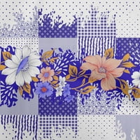 Onuone pamučni dres Royal plava tkanina azijska cvjetna s teksturom šivaći materijal za tisak od dvorišta