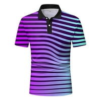 Summer StEMBeelMen-ova sportska odjeća za rever Ispisana majica kratkih rukava casual golf prozračne