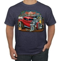 Divlji Bobby, vintage vruće šipke stari garažni automobili i kamioni Muška grafička majica, Vintage