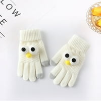 Rukavice guste ruke ostaju toplo stilski s par crtanih očiju Decor zimski rukavice dodirni ekran Unirajte
