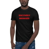 3xl Crveni diskovni menadžer kratkih rukava pamučna majica s nedefiniranim poklonima