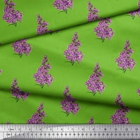 Soimoi zelena poliester Crepe tkanina Madhabilata cvjetni print šiva šibice tkanine