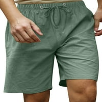 Bomotoo muške ljetne hlače za kratke hlače na matičnoj boji na plaži na plaži, ležerne mini pantalone