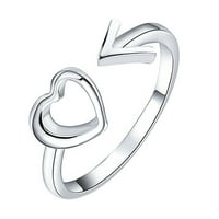 Podesivi otvoreni prsten za prsten za otvaranje strelica Prsten nakit poklon za žene i djevojke