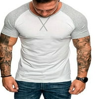 RRHSS muški mišićni fitnes majica kratki rukav sportski fitness pamučna majica M-2L