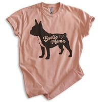 Majica Bostie Mama, Unise ženska majica, vlasnik boston terijera, najbolji pas mama poklon, heather