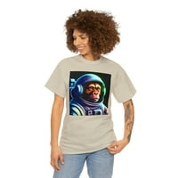 Space majmunska grafička majica Unise teški pamuk tee