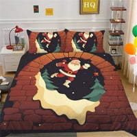 Lijepa posteljina za posteljinu posteljina pokrovište božićne posteljine festival prekrivena dječja