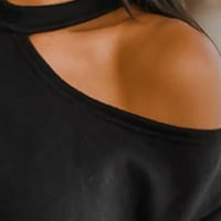 ABCNATURE Žene Ležerne prilike izdubljene majice Labavi dugi rukav, gornji plus veličina za dame Jesen