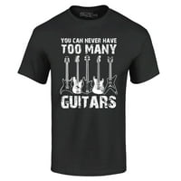 Trgovina4EVeve Muškarci nikad ne možete imati previše gitara Glazbeni gitarista grafička majica Velika