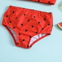 TODDLER kupaći kostimi za djevojke Ljetna lubenica tiskane ruffles Dvije bikini kupaći kostimi