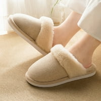 Ženske papuče i jednostavne zime u zimskoj boji udobne ravne ne klizanje i toplo