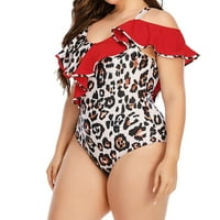 Finelylove plus Size kupaći kostim za žene Tummy prikrivajući sport BRA Style Bikini multi-color xxxxl