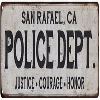 Rafael, CA policijski odjel. Početna Dekor Metalni znak Poklon 106180012618