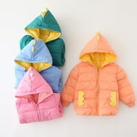 Adviicd odijelo za dječake trčanje jakne Toddler Boys Djevojke zimski kaput crtani dinosaur jakna s