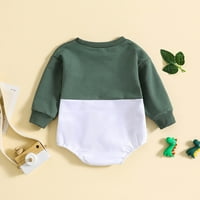 Sngxgn baby dugi rukav bodysuits bodysuits dugih rukava pidžamas baby bodi, zelena, veličine 70