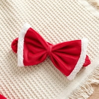 Iiniim Toddler Baby Girginje Božić Fau Fur Sequin Mesh Tutu haljina MRS Santa Claus Rođendanska zabava