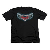 Superman DC stripovi čelični krili logotip vitki majica za odrasle TEE