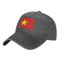 Vijetnamska zastava Podesiva bejzbol kapa Ženska kape za muškarce za muškarce Opremljene pamučne traper