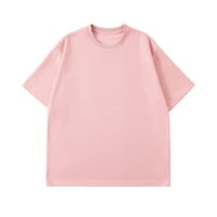 Majice za muškarce prozračne vrhove Ljeto pune boje tkanina Jednostavna casual majica sa okruglim vratom
