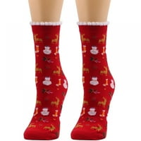 Pairs za odrasle Božićne čarape Tople zimske čarape Božićne čarape sa proklizavanjem