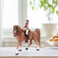 Minijaturna simulacija smeđi konj sa konkurinom za konkurinu na konkurinu i sadloškom životinjom Model