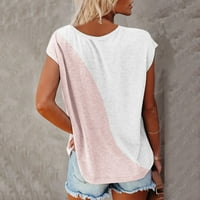 Ljetne ženske ženske košulje s kratkim rukavima Tunike TOPS Basic Lable T majice Jednobojna rukava za