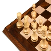 Kombinacija reproduciranog rumunjske-mađarske nacionalne turnirske šahov u Sheesham & Boxwood - 3,8