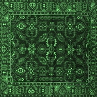 Ahgly Company Zatvoreni pravokutnik Perzijski Emerald Green Tradicionalni prostirci, 4 '6 '