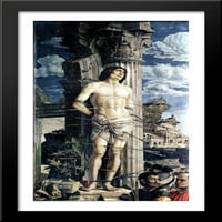 San Sebastian Veliki crni drveni viljuškari Framed Art Art Andrea Mantegna