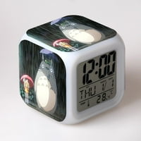 BOJE BOJE BOJA LED SQUARE CLOCK Digitalni budilnik s vremenom, temperaturom, alarmom, Date.VD262