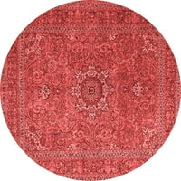 Ahgly Company u zatvorenom okruglom perzijskim crvenim tradicionalnim prostirkama, 6 '
