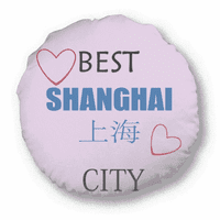 Shanghai potpisuje art deco modni okrugli bacanje jastuk za kućni ukras jastuk