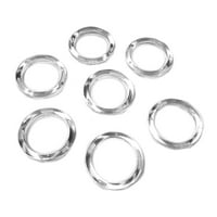 Clear Plastic Maloprodajni prstenovi, okrugli lisni vješalice, 1,25 ID, 1,67 od, pakovanje