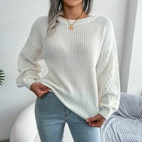 Jiyugala ženski džemperi pulover labave ležerne vrhove