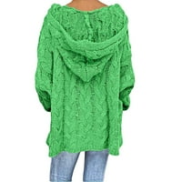 Ženska modna labava džemper velike veličine Dugi rukavi duge rukavi džemper V-izrez