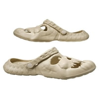 Daeful Muške klizne sandale Ljeto plaža Cipele zatvorene klompe za klopove Muškarci Udobne dizajn lubanje