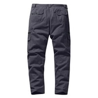 HFYIHGF Cargo Hlače za muškarce Casual Joggers Atletska hlače Ravne pješačke pantalone na otvorenom