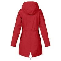 Ženski zimski kaputi Čvrsti kišni kapuljač na otvorenom Vjetrootporni kaputi